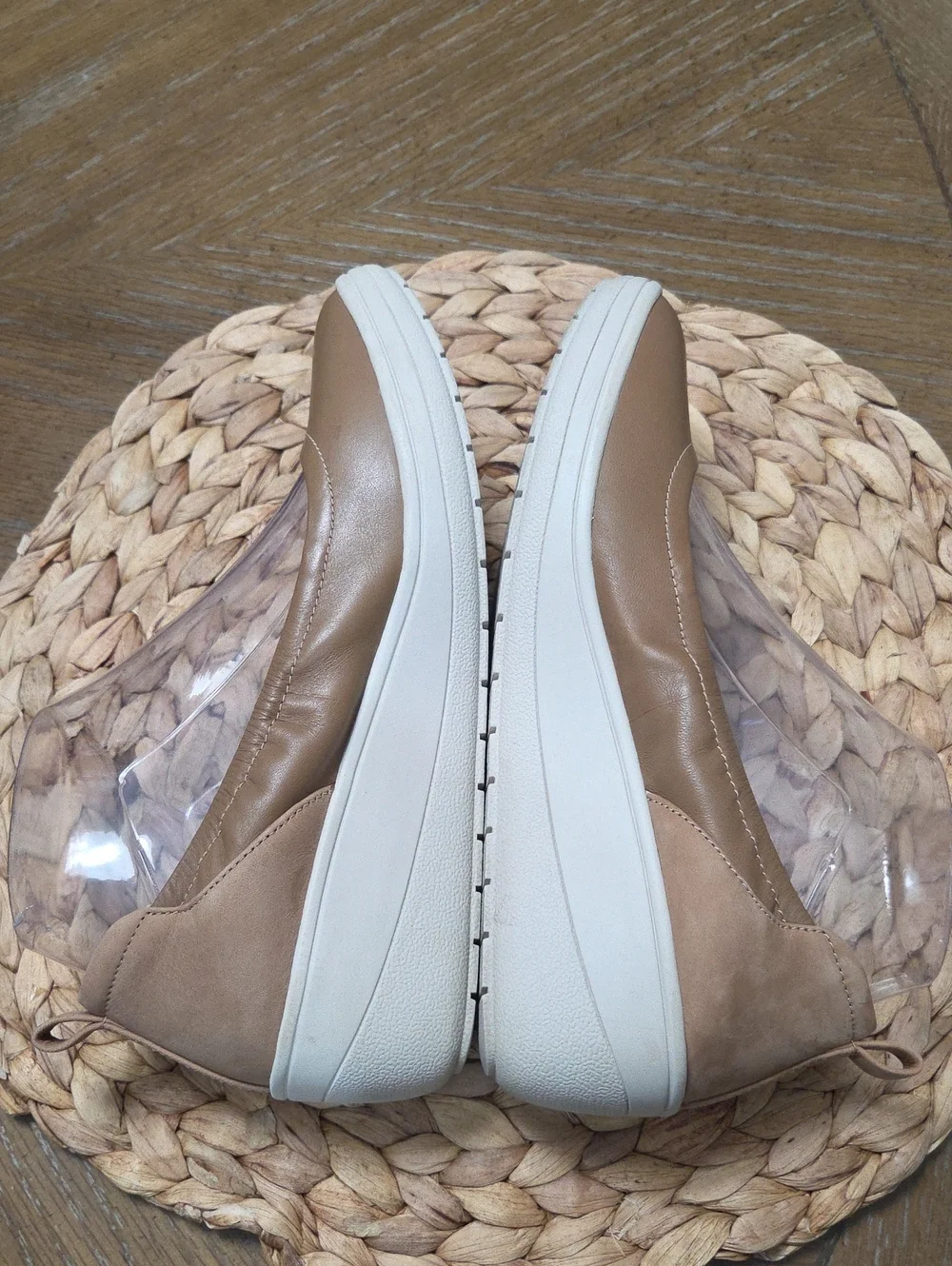Vionic Jacey Orthotic Comfort Slip-On Wedges Toffee Size 7.5